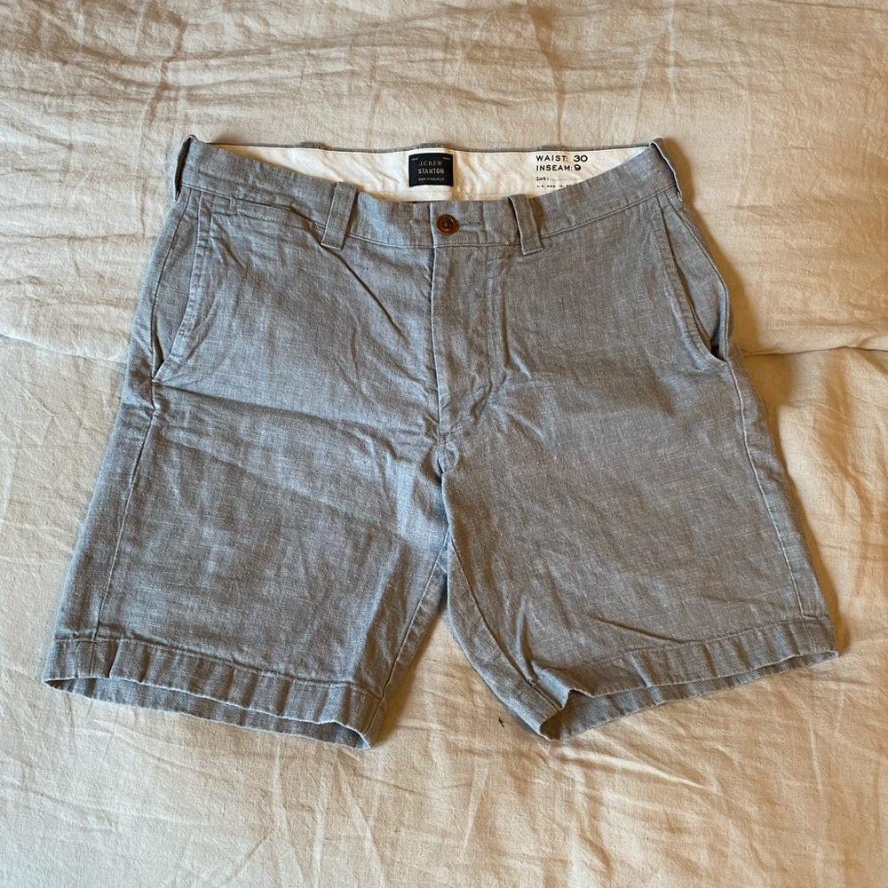 J Crew Stanton Linen Shorts